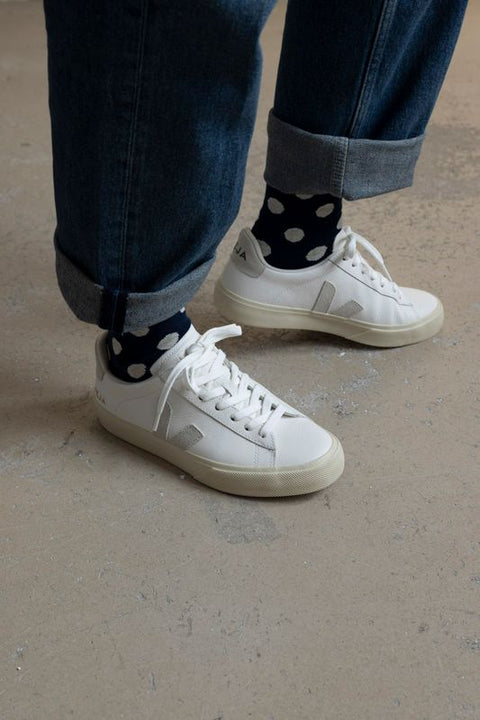 Sko - Campo Suede White