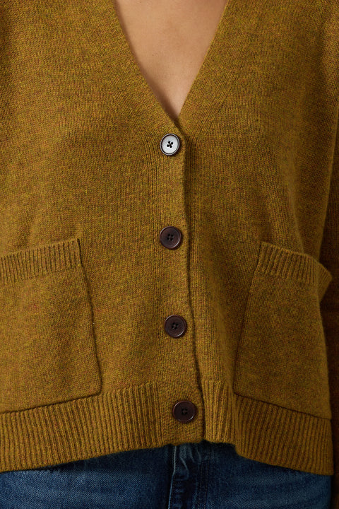 Cardigan - Boxy Turmeric