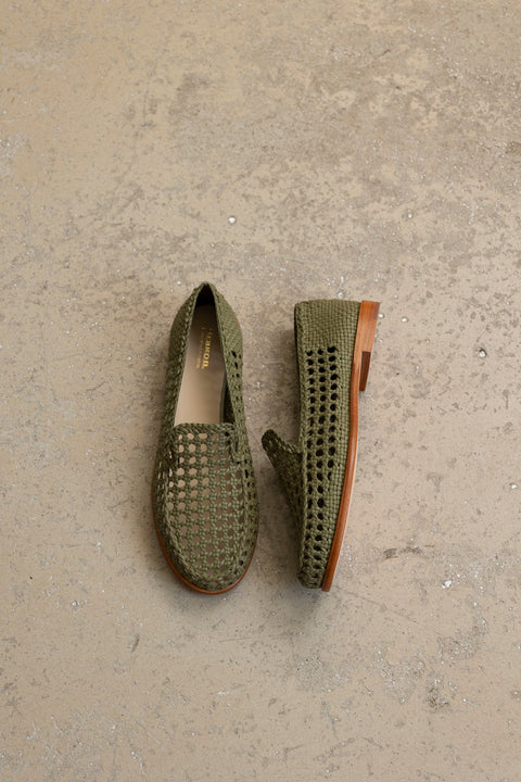 Sko - XXL Dolly Moccasin Olive