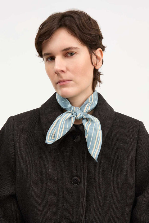 Skjerf - Classic Scarf Stormblue/Beige