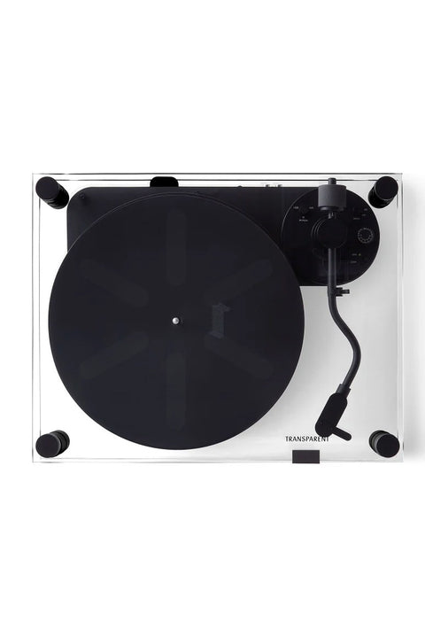 Platespiller - Transparent Turntable Black