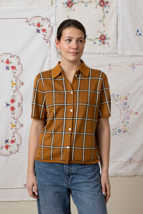 T-skjorte - Picnic Plaid Shirt Suede Combo