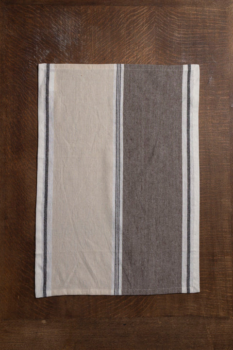 Kjøkkenhåndkle - Lin/Bomull Natur/Brun