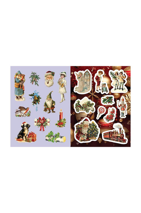 Aktivitetsbok - A Vintage Victorian Christmas Sticker, Color & Activity Book