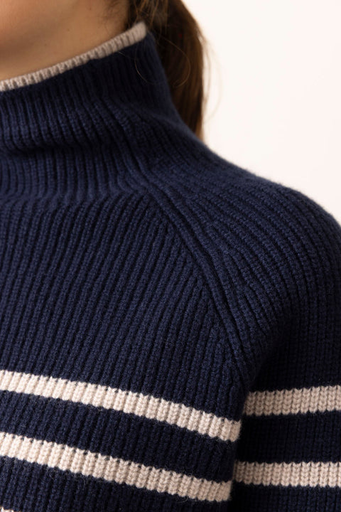 Genser - Ilaria Stripe Turtleneck