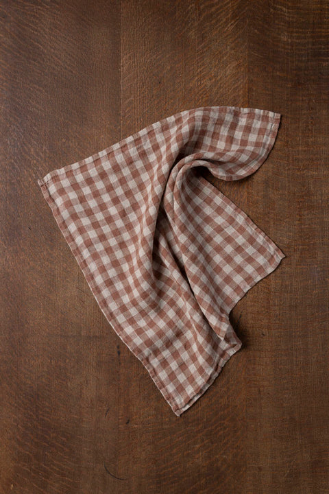 Serviett - Cappuccino Gingham