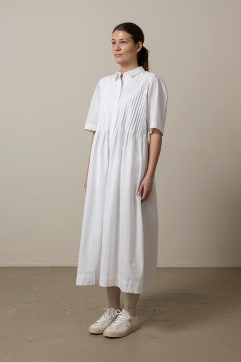 Kjole - Dot Shirtdress Optic White
