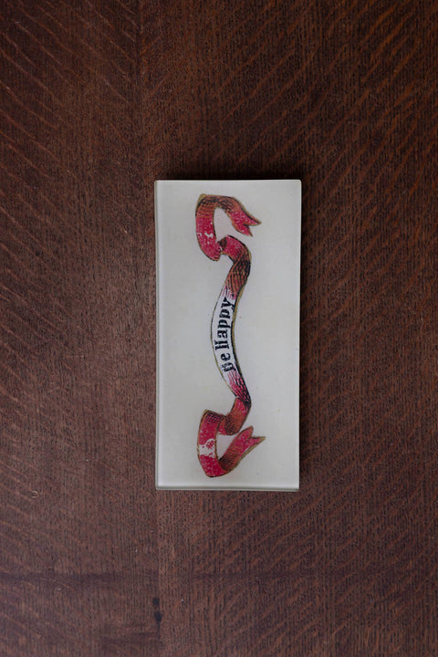 Glassfat - Decoupage Be Happy