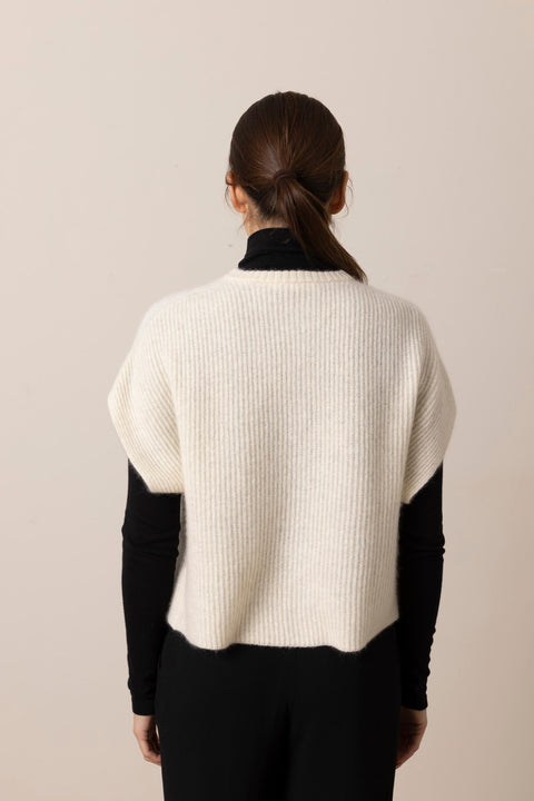 Vest - Thilda Yak Ivory