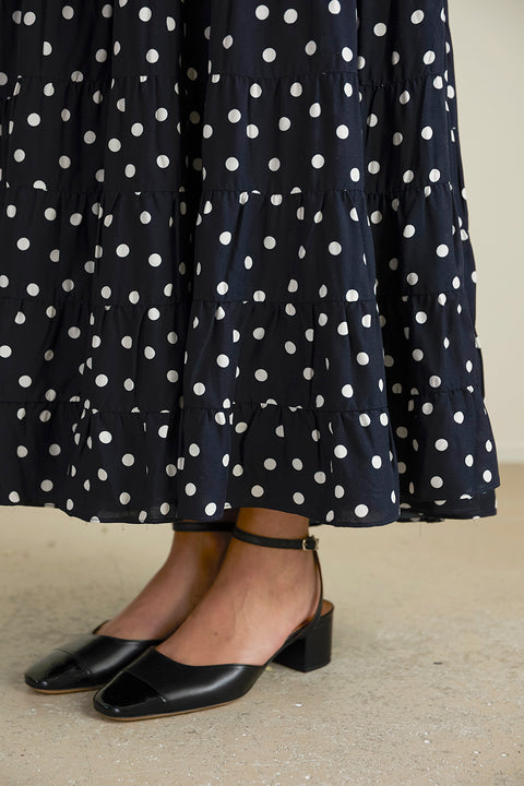 Kjole - Kristen Bohemia Spot Deep Navy