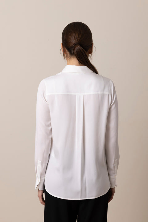Bluse - Slim Fitted Blouse Optic White