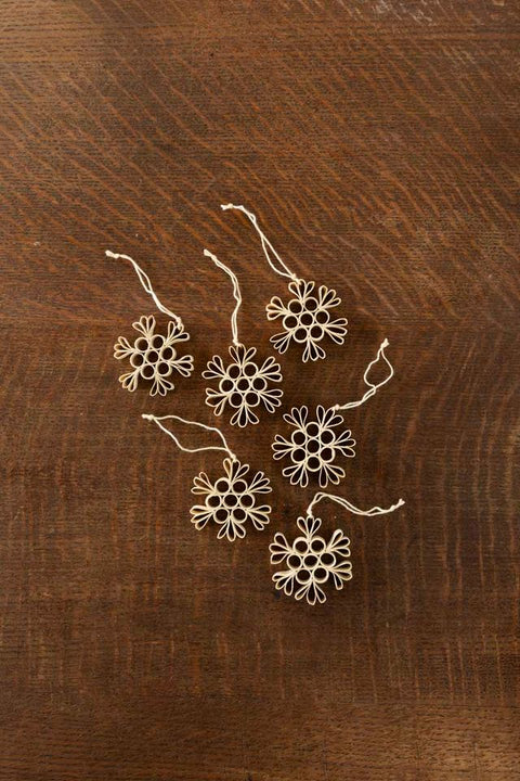 Juletrepynt - Quilled Snow 6pk