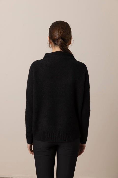 Genser - Boiled Funnel NK Pullover Black