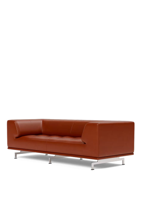 Sofa - Delphi 4510 Cera 905 Russet Brown/Børstet Aluminium
