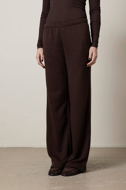 Bukse - Oversized Wide Leg Sweatpant Espresso