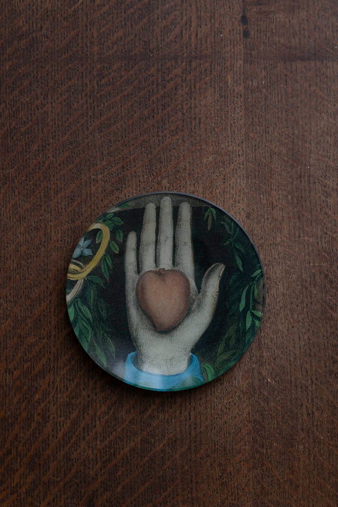 Glassfat - Decoupage Heart in Hand