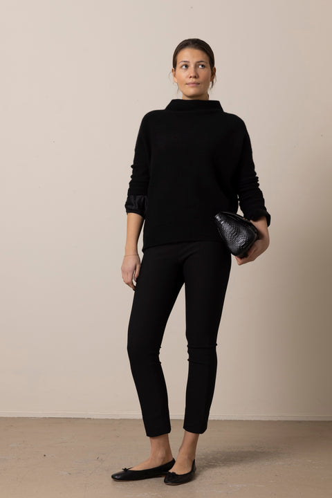 Bukse - Stitch Front Seam Legging Black