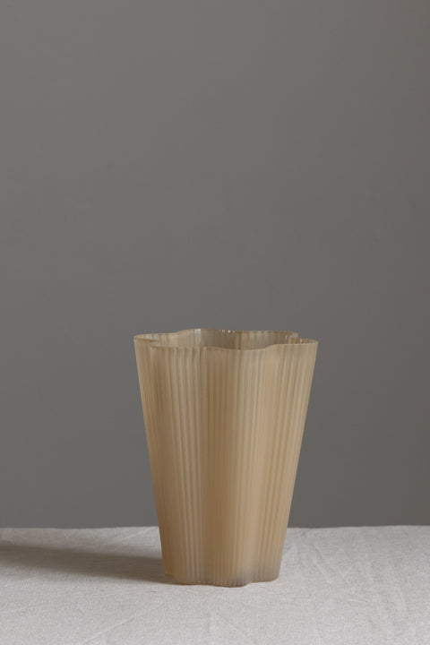 Vase - Glass H20cm Beige