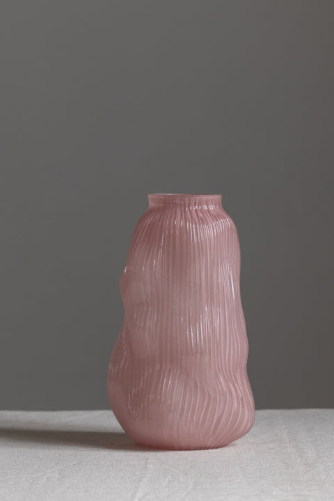 Vase - Glass H24cm Rosa