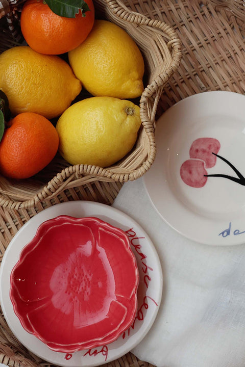 Tallerken - Cherry Tapas Plate 15cm Red