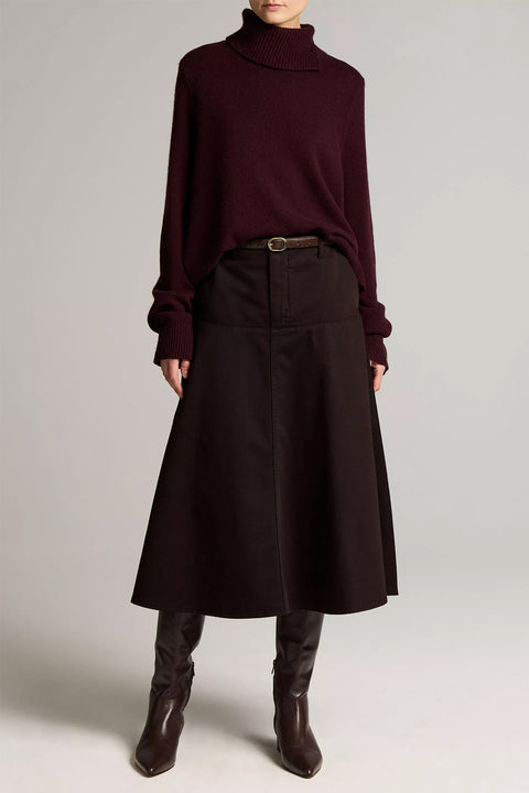 Genser - Swing Turtleneck Plum