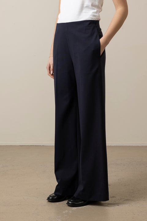 Bukse - Flared Trouser Techno Navy/Blue