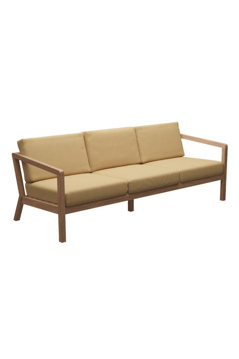 Utesofa - Virkelyst 3-Seter Teak/Honey Yellow
