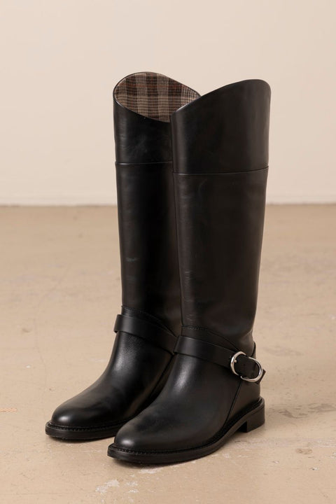 Sko - Hayden Riding Boot Black