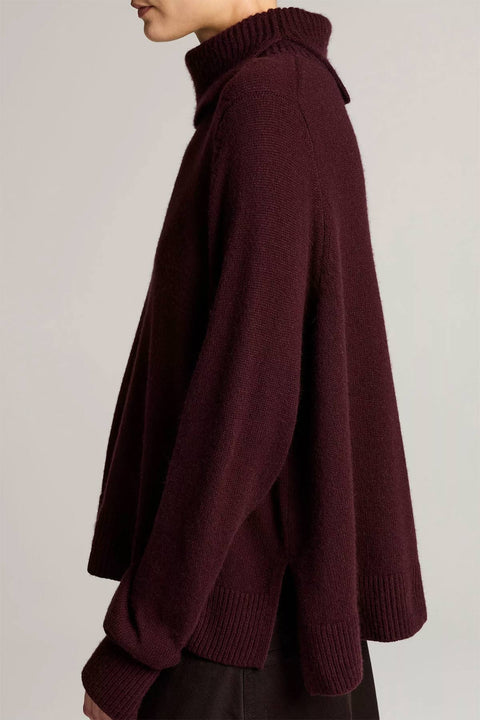 Genser - Swing Turtleneck Plum