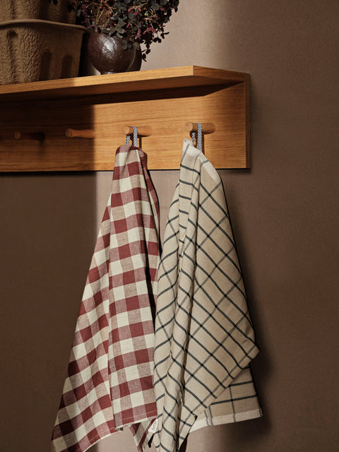 Kjøkkenhåndkle | Hale Cinnamon/Grey Green