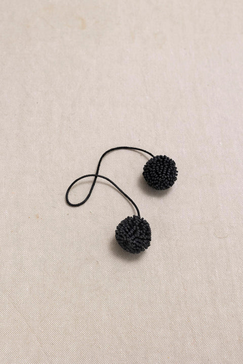 Bag Charm - Pompom Charm Black