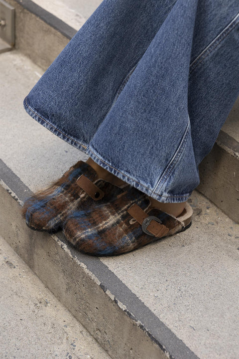 Sko - Faliero Sarti x Taji Scarpe Birken Kvadrati Blue