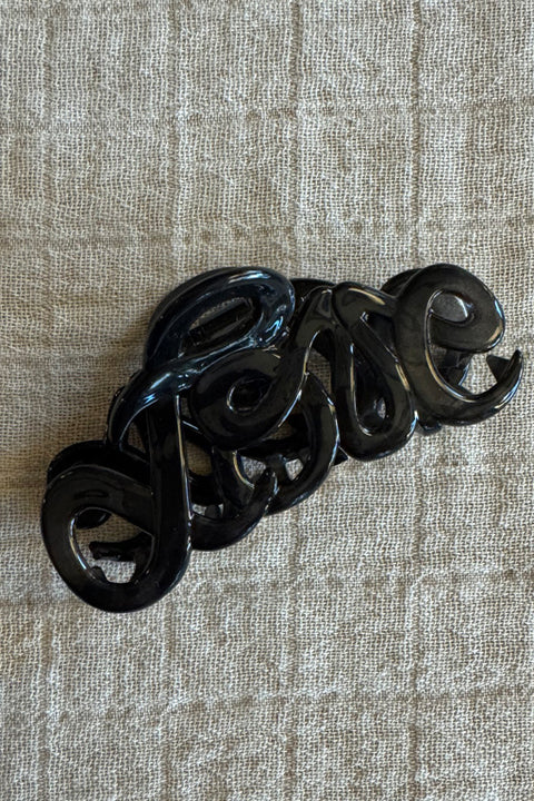 Hårklype - Love Claw 8cm Charcoal