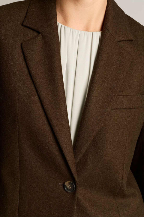 Blazer - Soft Flannel Short Wool Pinewood