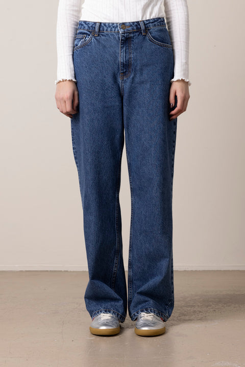 Jeans - Maddy Straight Jeans Mid Blue