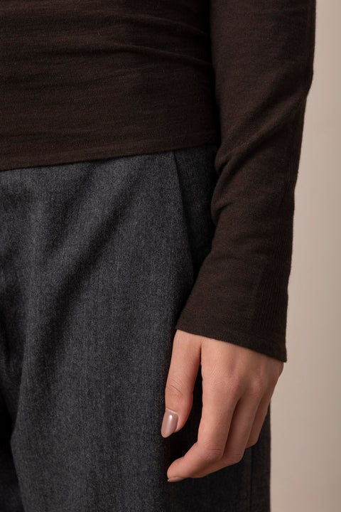 Genser - Gentle Turtleneck Dark Brown