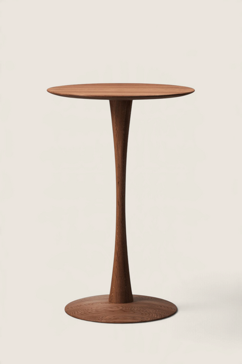 Spisebord - Trisse 5108 Dia68cm Røkt Oljet Eik