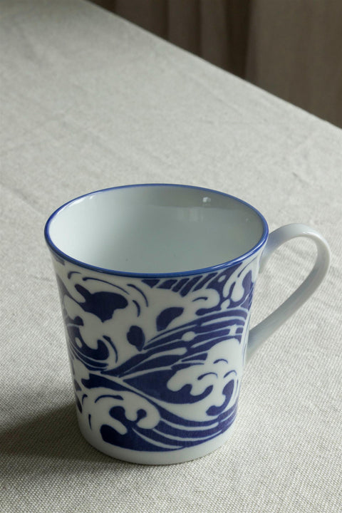 Kopp - Japansk Keramikk Blue Seigaiha