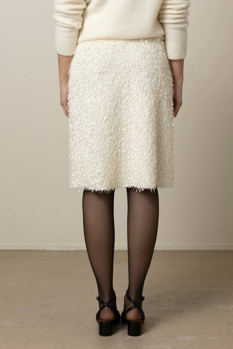 Skjørt - Feathery Fringe Above Knee Skirt