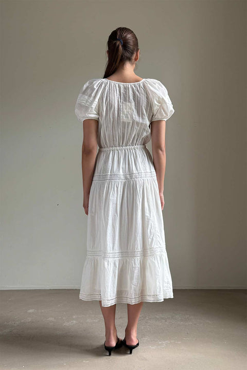 Kjole - Isolde SS Cotton Dress Pristine