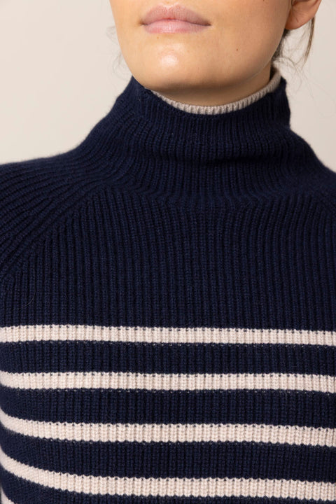 Genser - Ilaria Stripe Turtleneck