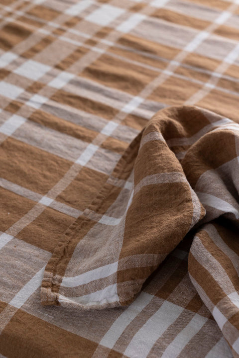 Duk - 160x350cm Coffee Checks