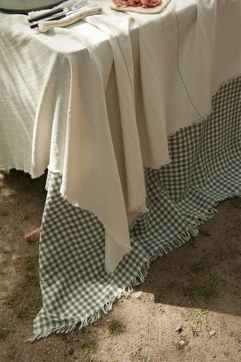 Duk - 150x280cm Grey Gingham