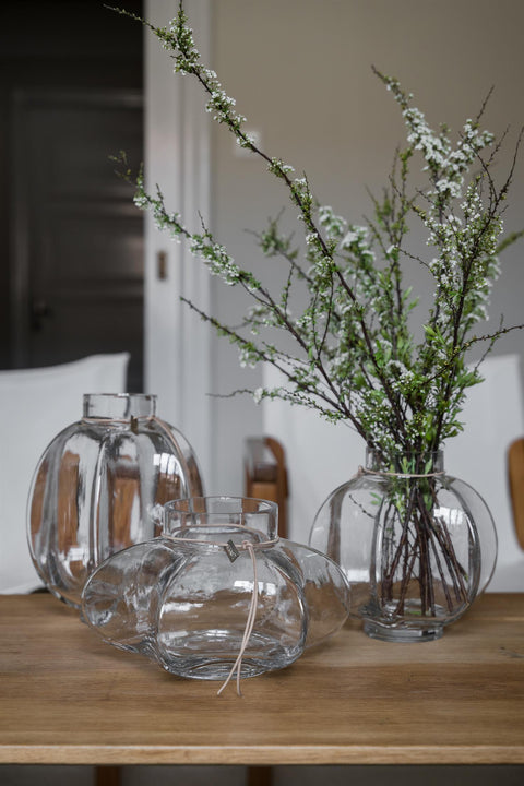 Vase - Glass H16cm Klar