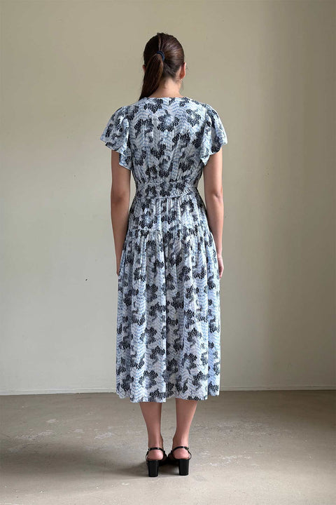 Kjole - Lyria SL Cotton Dress Ciel