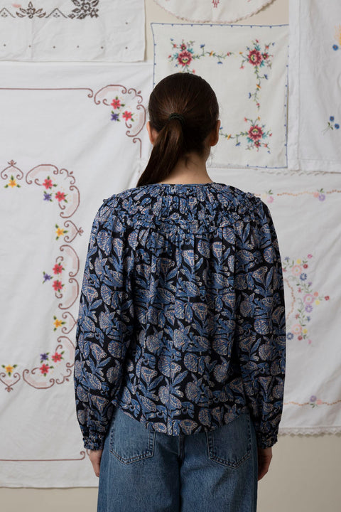 Bluse - Florelle LS Cotton Blouse Zinnia