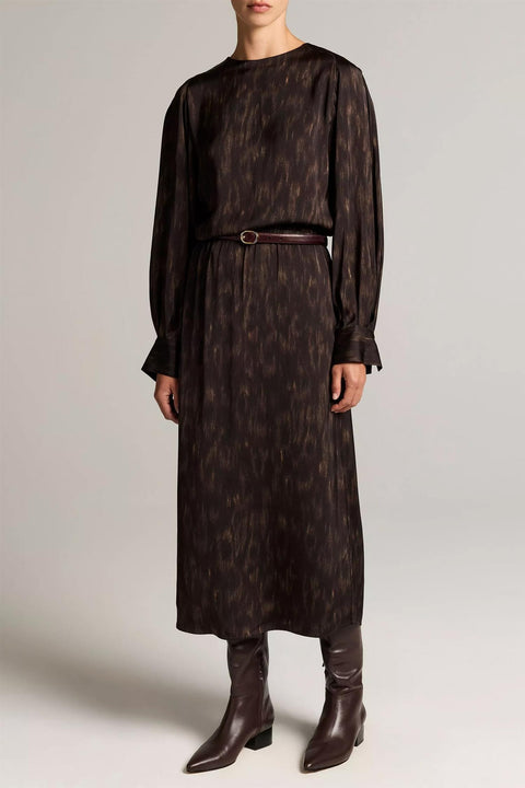 Skjørt - Spotted Alpaca Pull on Slip Skirt Cinderwood