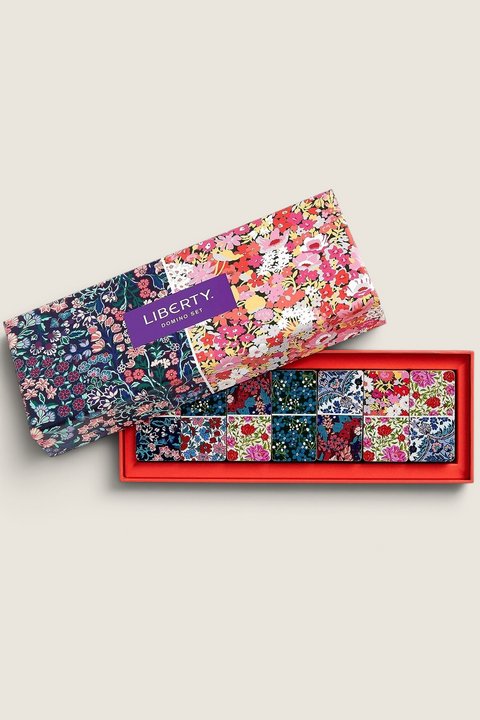 Spill - Floral Wood Domino Set
