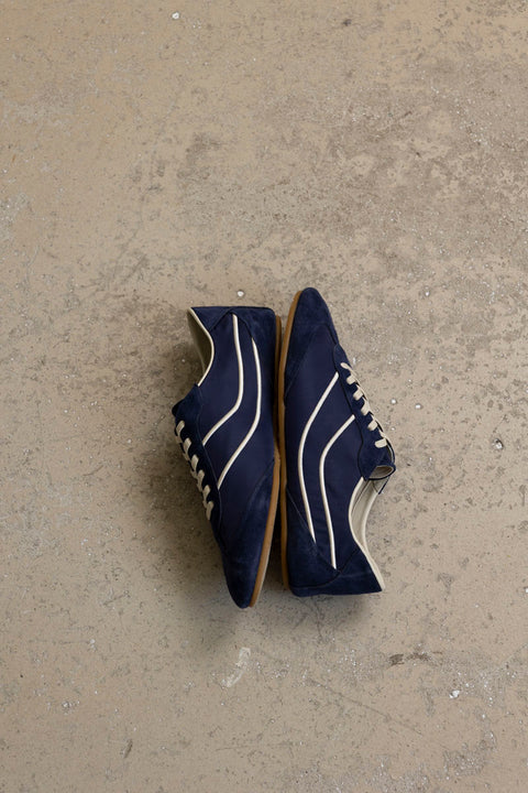 Sko - Sunset Suede Trainers Cosmic Blue