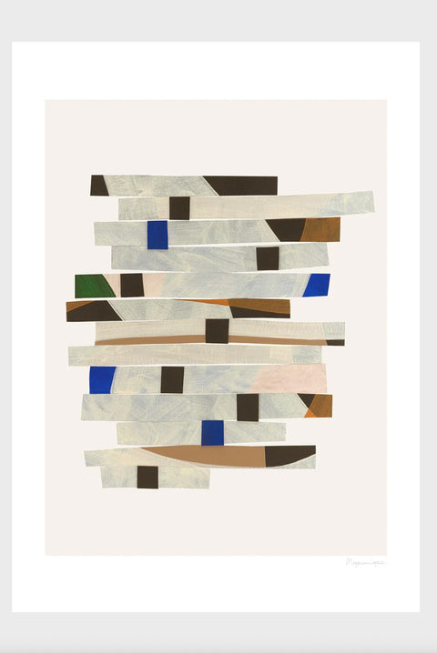 Plakat - Cut up Stripes 30x40cm